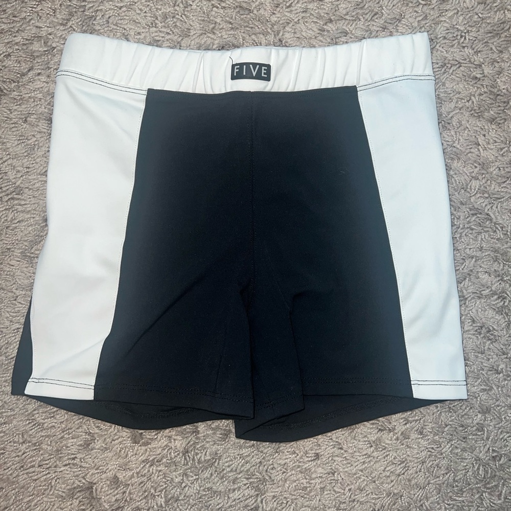 Black and White Athletic Shorts